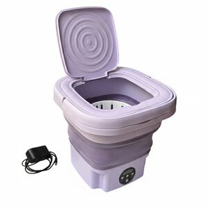 Collapsible Purple Home Bath Washer
